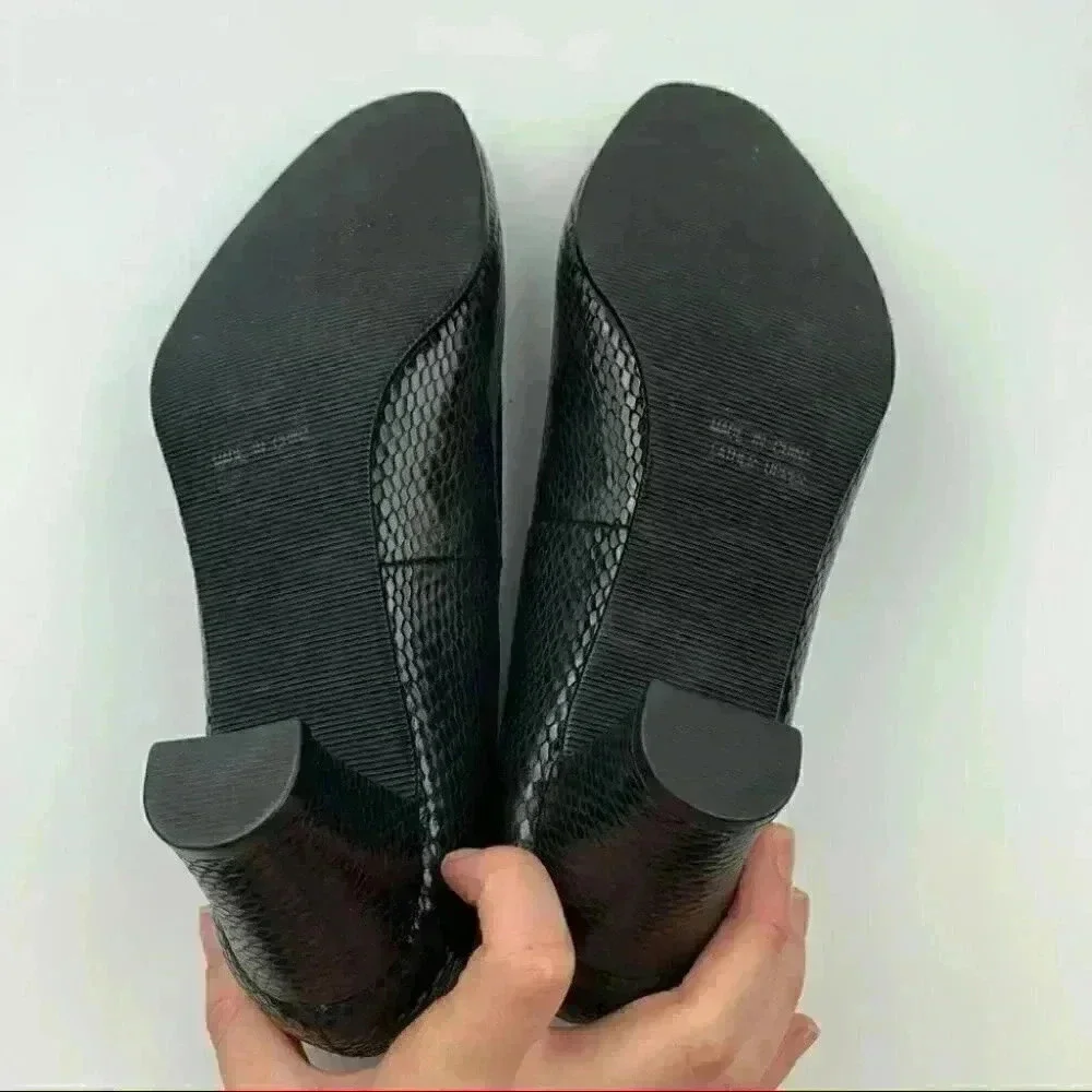 Ros Hommerson heels sz 7.5 WW black vintage 90s